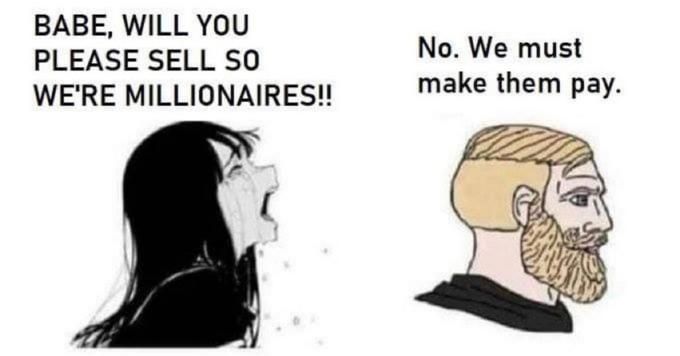Diamond hands don’t negotiate.